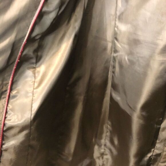 Cole Haan Signature full maxi length brown puffer coat, size extra small - Picture 6 of 16